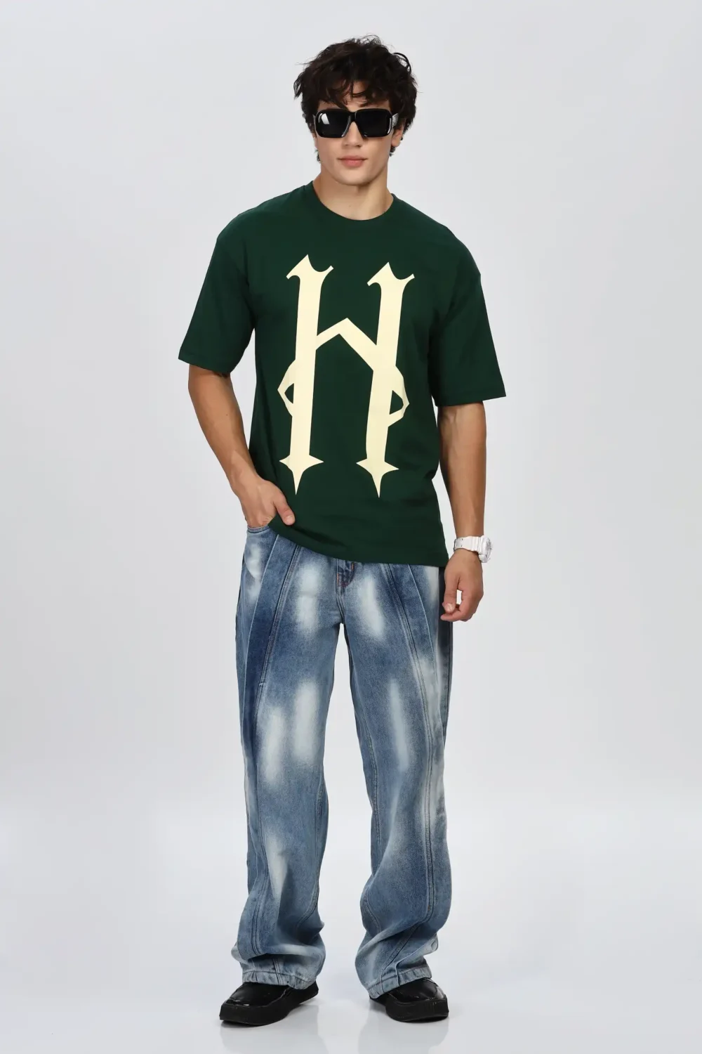 OVERSIZE FIT SINCE BACK PRINTED DROP SHOULDER TSHIRT - Image 4