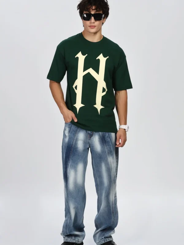OVERSIZE FIT SINCE BACK PRINTED DROP SHOULDER TSHIRT - Image 4