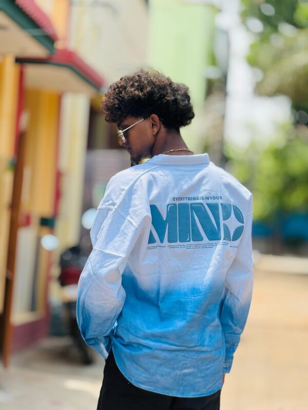 DIP AND DYE OVERSIZE SHIRT (BLUE)